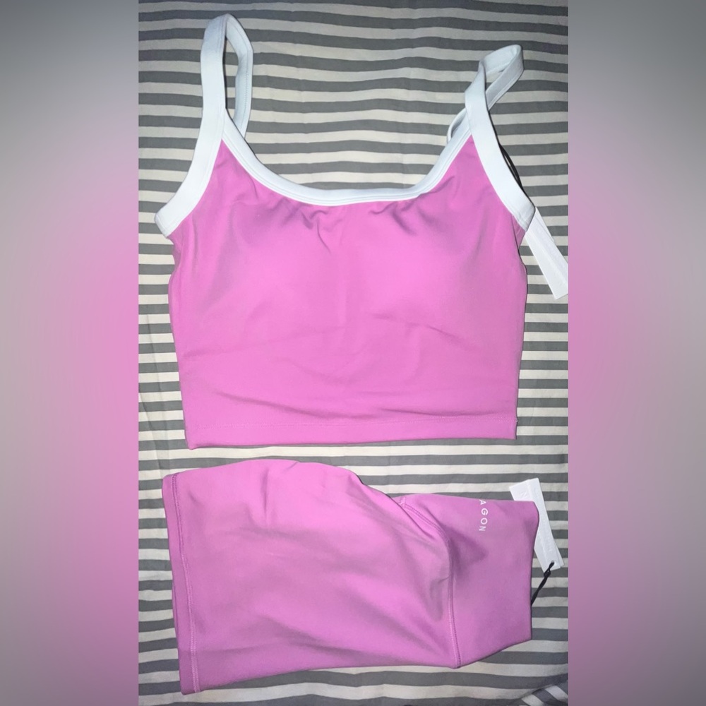 Paragon Reluna Mid-Rise Sculptseam Plus Short 5"" + SmoothHold Low Back Top Sz S